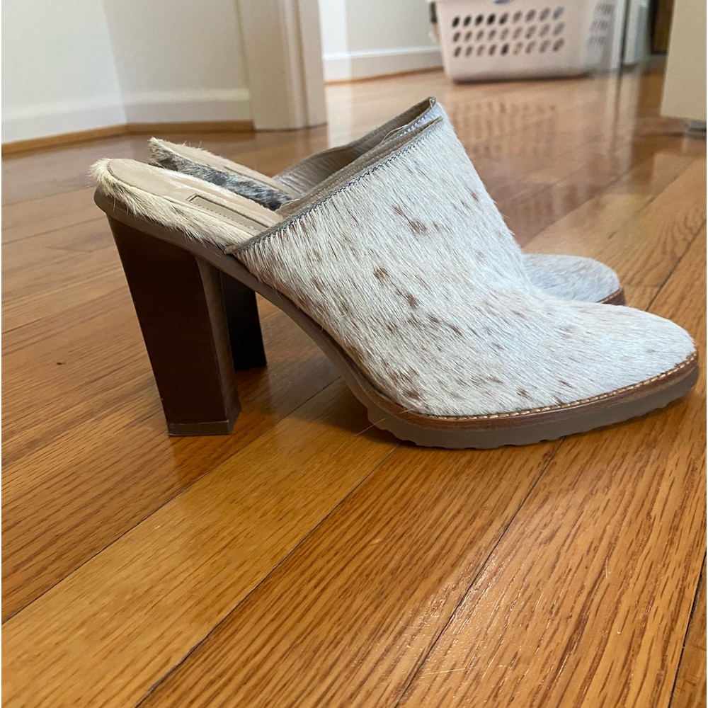 Michael Kors Collection. Pony Mules. Sz 7.Made in Italy.